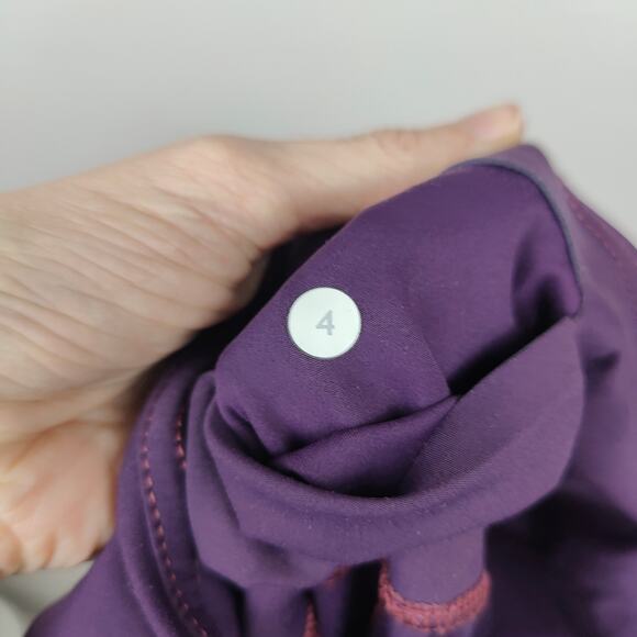 Lululemon Like Nothing 7/8 Tight Womens 4 Darkest Magenta Nulux Running Gym - Picture 5 of 6